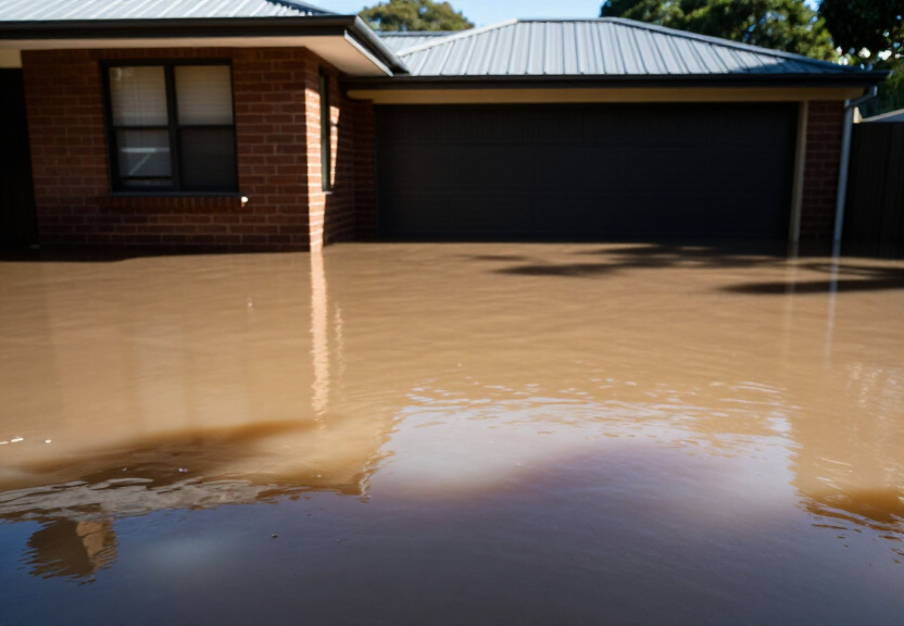 Before and After Flood Cleanup in Concord West